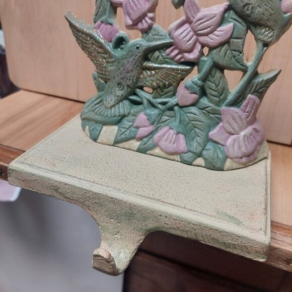 Vintage Hummingbird Iron Shelf Ledge Hook - Picture 2 of 5